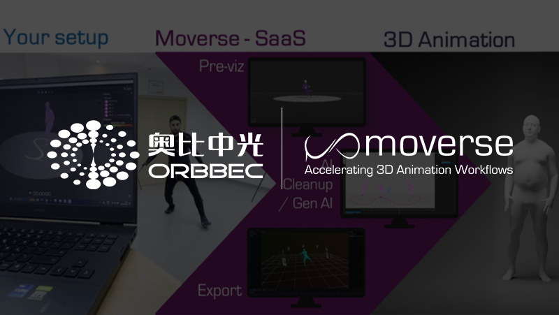 案例 | 加速真人动捕3D动画生成，希腊Moverse与亚盈体育中光3D相机的新玩法