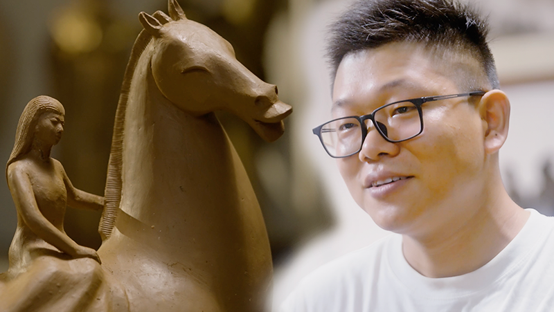 重塑马背上的花木兰 |  亚盈体育中光3D扫描技术助力雕塑家艺术创作